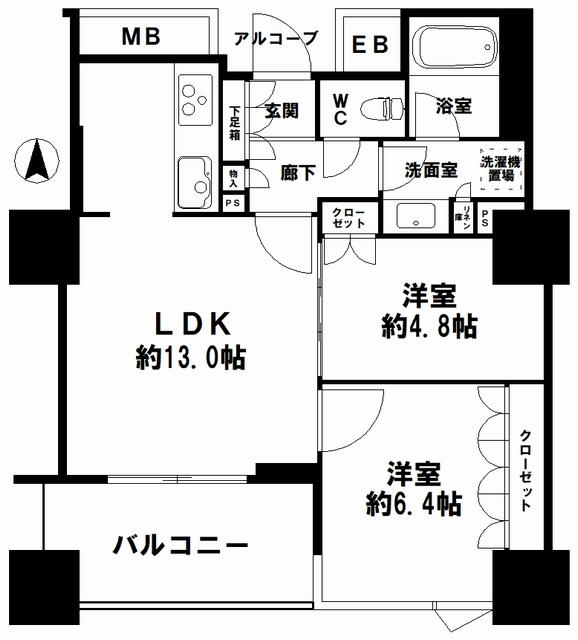 谷町九丁目駅 徒歩7分 構造:鉄骨鉄筋コンクリート造専有面積:55.27平米 ( 16.71坪 )