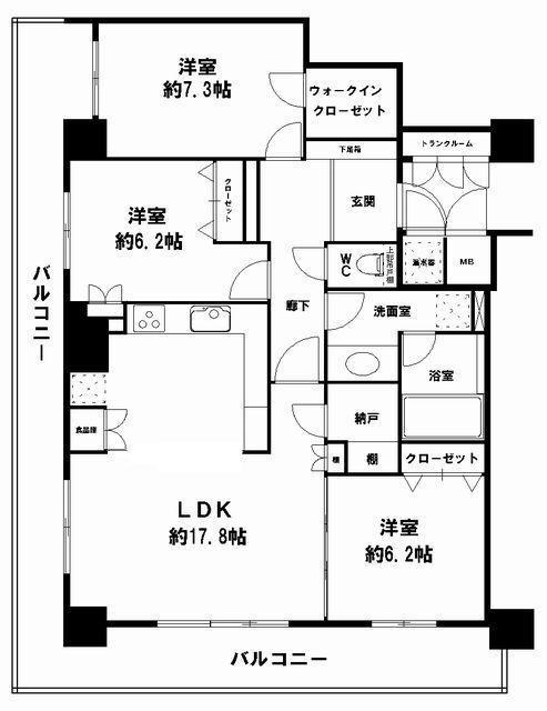 西大橋駅 徒歩2分 構造:鉄骨鉄筋コンクリート造専有面積:92.12平米 ( 27.86坪 )