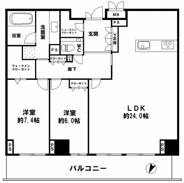 松屋町駅 徒歩1分 構造:鉄筋コンクリート造専有面積:92.3平米 ( 27.92坪 )