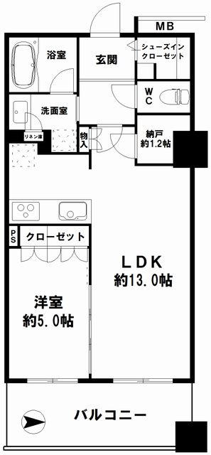 堺筋本町駅 徒歩2分 構造:鉄筋コンクリート造専有面積:45.54平米 ( 13.77坪 )