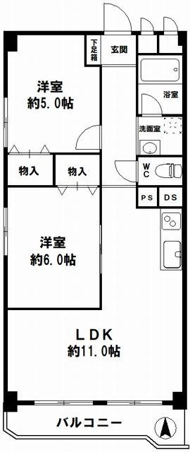 桜川駅 徒歩1分 構造:鉄骨鉄筋コンクリート造専有面積:51.45平米 ( 15.56坪 )
