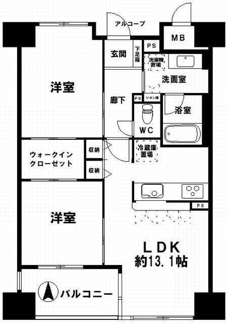 谷町九丁目駅 徒歩1分 構造:鉄骨鉄筋コンクリート造専有面積:57.4平米 ( 17.36坪 )