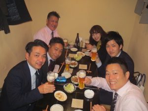 忘年会　１発目　スーモさん達と