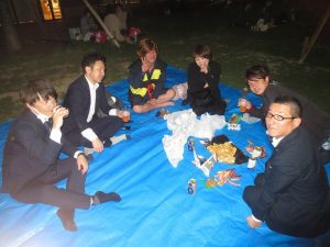 江原さんの会　天王寺公園　花見