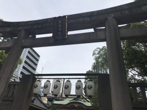 難波神社の夏祭り　懐かしいです