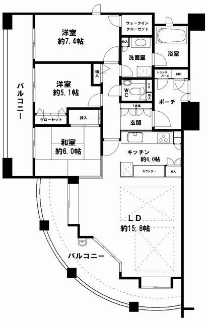 カッコ良くて　目立ってます　【サンメゾン中之島南ルミエール　８０１号】　オープンハウス情報