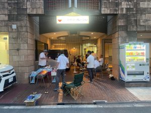 会社でBBQ♪